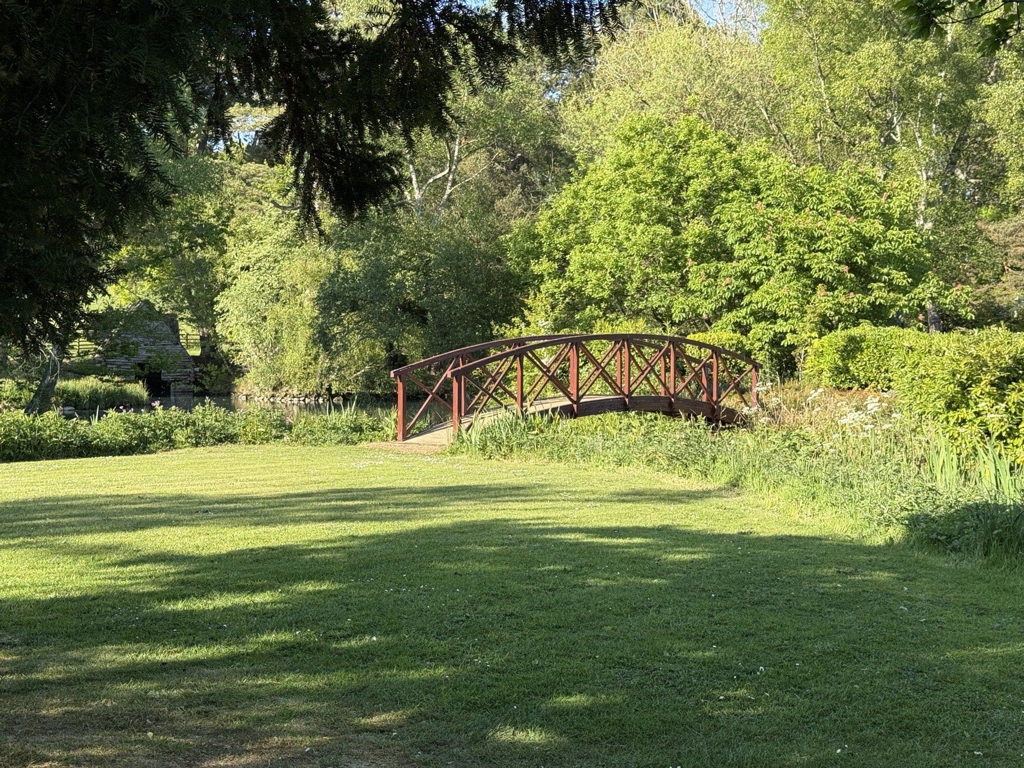 The red bridge in evening light